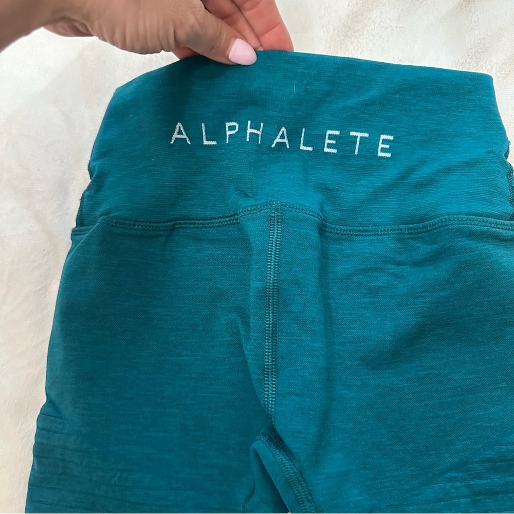 Alphalete Deep Teal Pull On Leggings Size XS 51483 - Picture 4 of 9